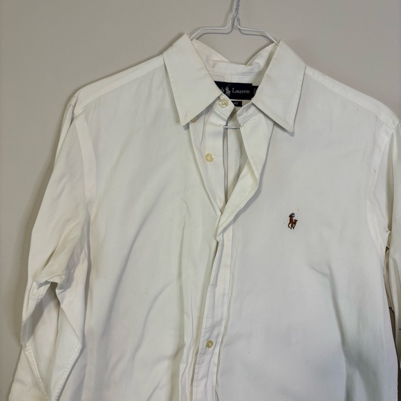 Ralph Lauren White Button Down Shirt - Picture 2 of 4